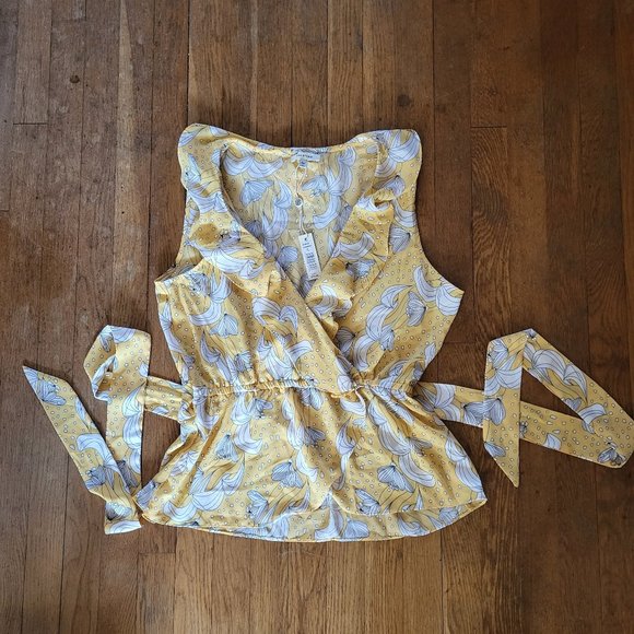 Max Studio Sleeveless Ruffled Blouse - L - NWT - Picture 2 of 8